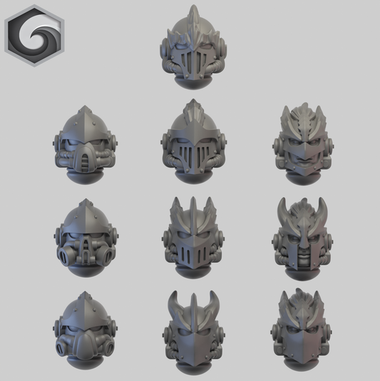 Anvil Warden Mixed Helmet x 10 ~  Greytide Studio