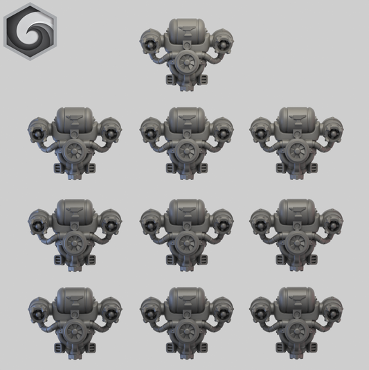 Anvil Warden Jump Pack A x 10 ~  Greytide Studio