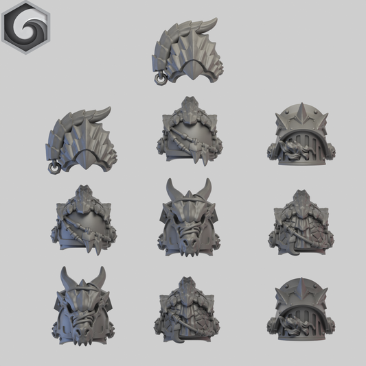 Anvil Warden Mixed Shoulderpad A x 10 ~  Greytide Studio