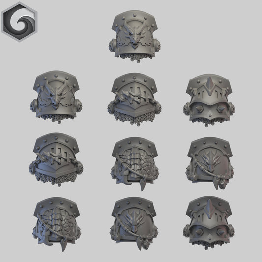 Anvil Warden Mixed Shoulderpad B x 10 ~  Greytide Studio