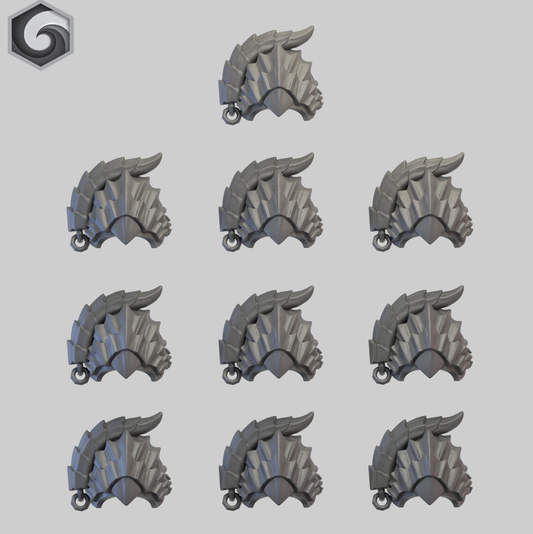 Anvil Warden Shoulderpad B x 10 ~  Greytide Studio