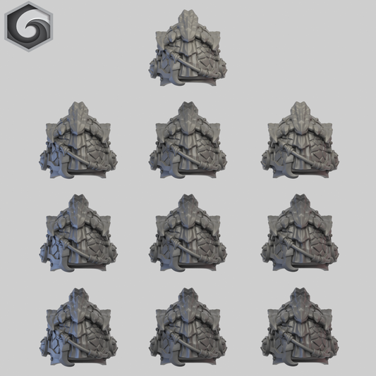 Anvil Warden Shoulderpad C x 10 ~  Greytide Studio