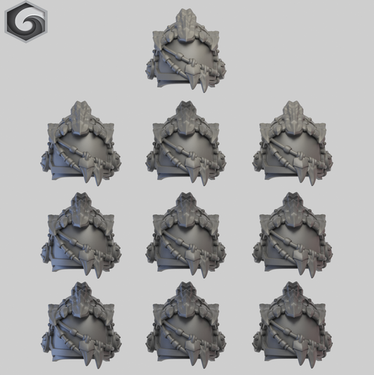 Anvil Warden Shoulderpad D x 10 ~  Greytide Studio