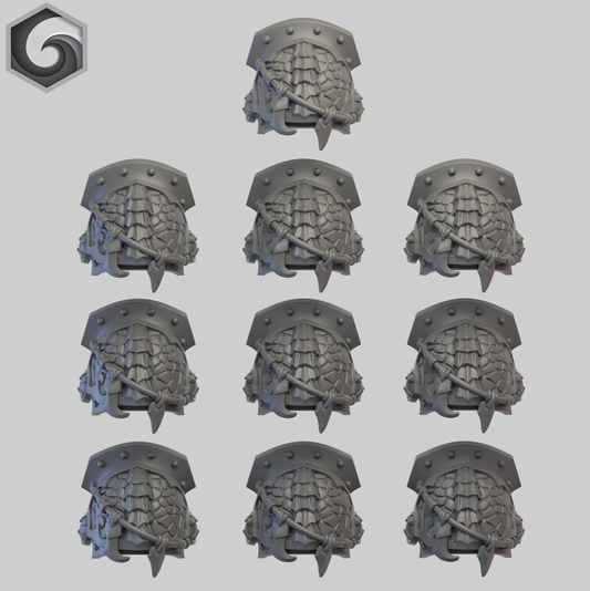 Anvil Warden Shoulderpad E x 10 ~  Greytide Studio