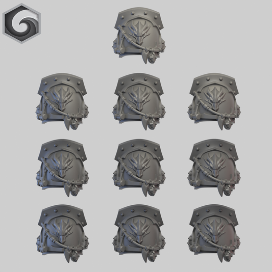 Anvil Warden Shoulderpad F x 10 ~  Greytide Studio