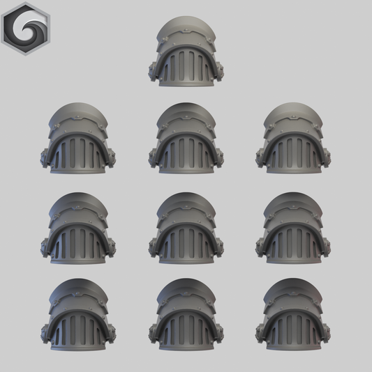 Anvil Warden Shoulderpad G x 10 ~  Greytide Studio