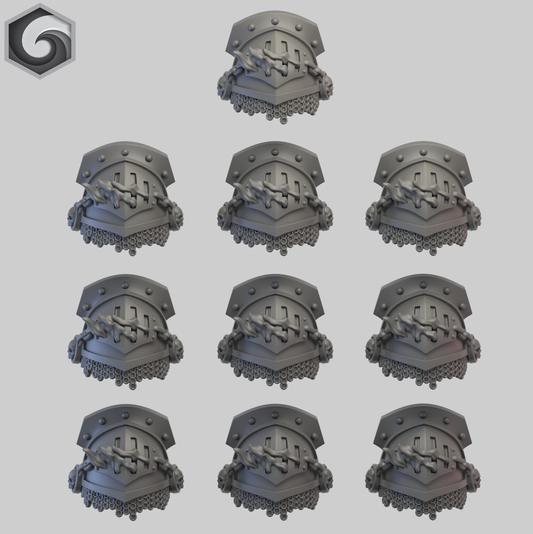 Anvil Warden Shoulderpad K x 10 ~  Greytide Studio