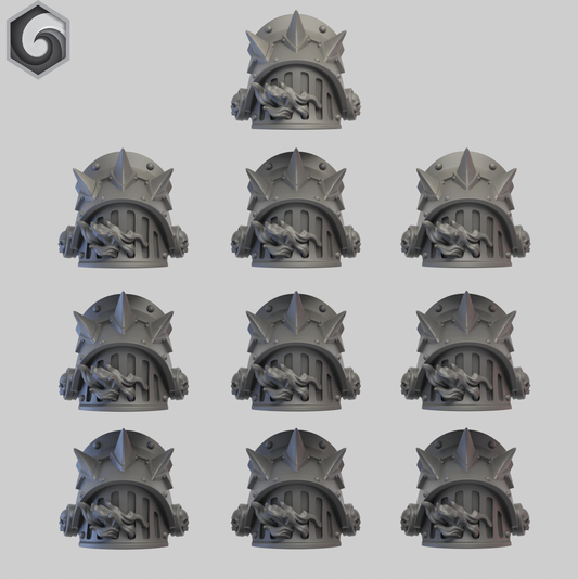 Anvil Warden Shoulderpad L x 10 ~  Greytide Studio