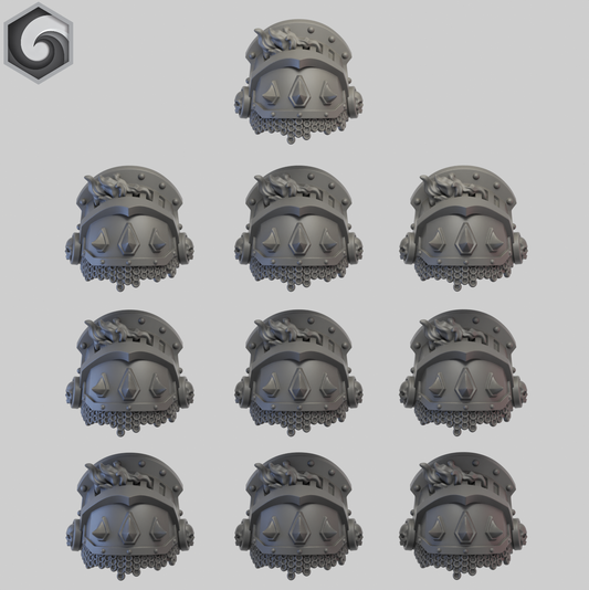 Anvil Warden Shoulderpad M x 10 ~  Greytide Studio