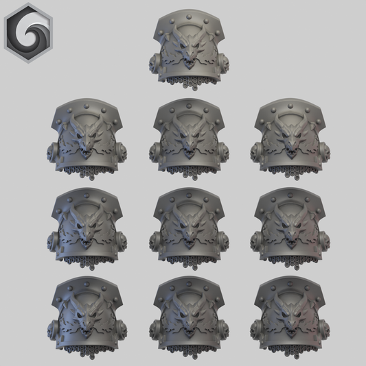 Anvil Warden Shoulderpad N x 10 ~  Greytide Studio