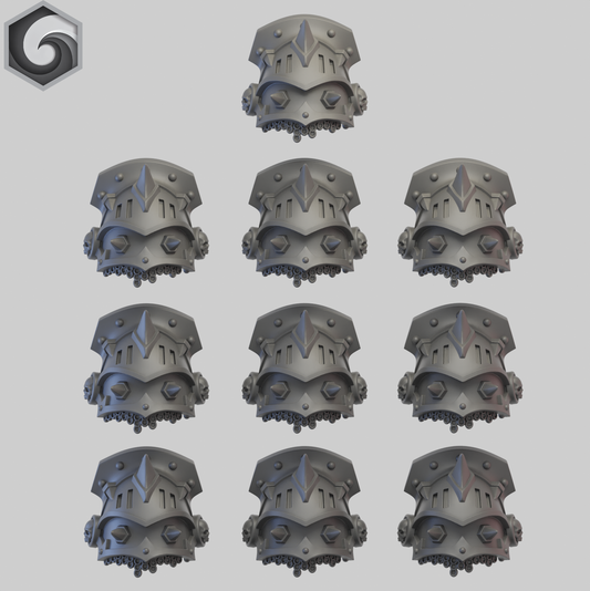 Anvil Warden Shoulderpad O x 10 ~  Greytide Studio