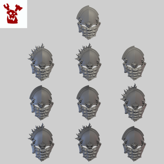 Fire Lizard Shoulderpad B x 10