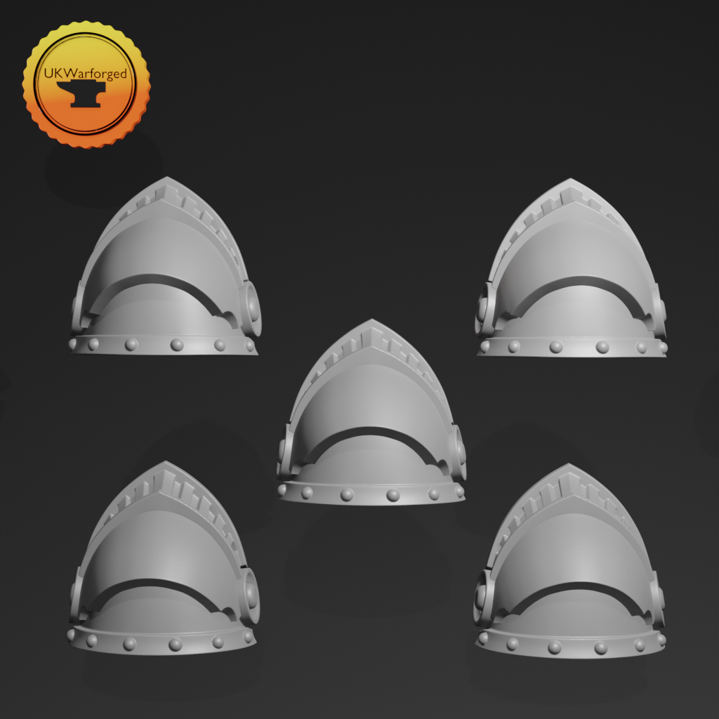 Heavy Armour - Terminator Shoulderpad D x 5 ~  Greytide Studio image 0