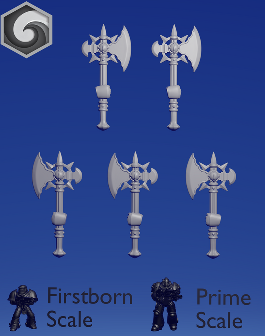 Crimson Lords Power Axe C x 5 ~  Greytide Studio image 0