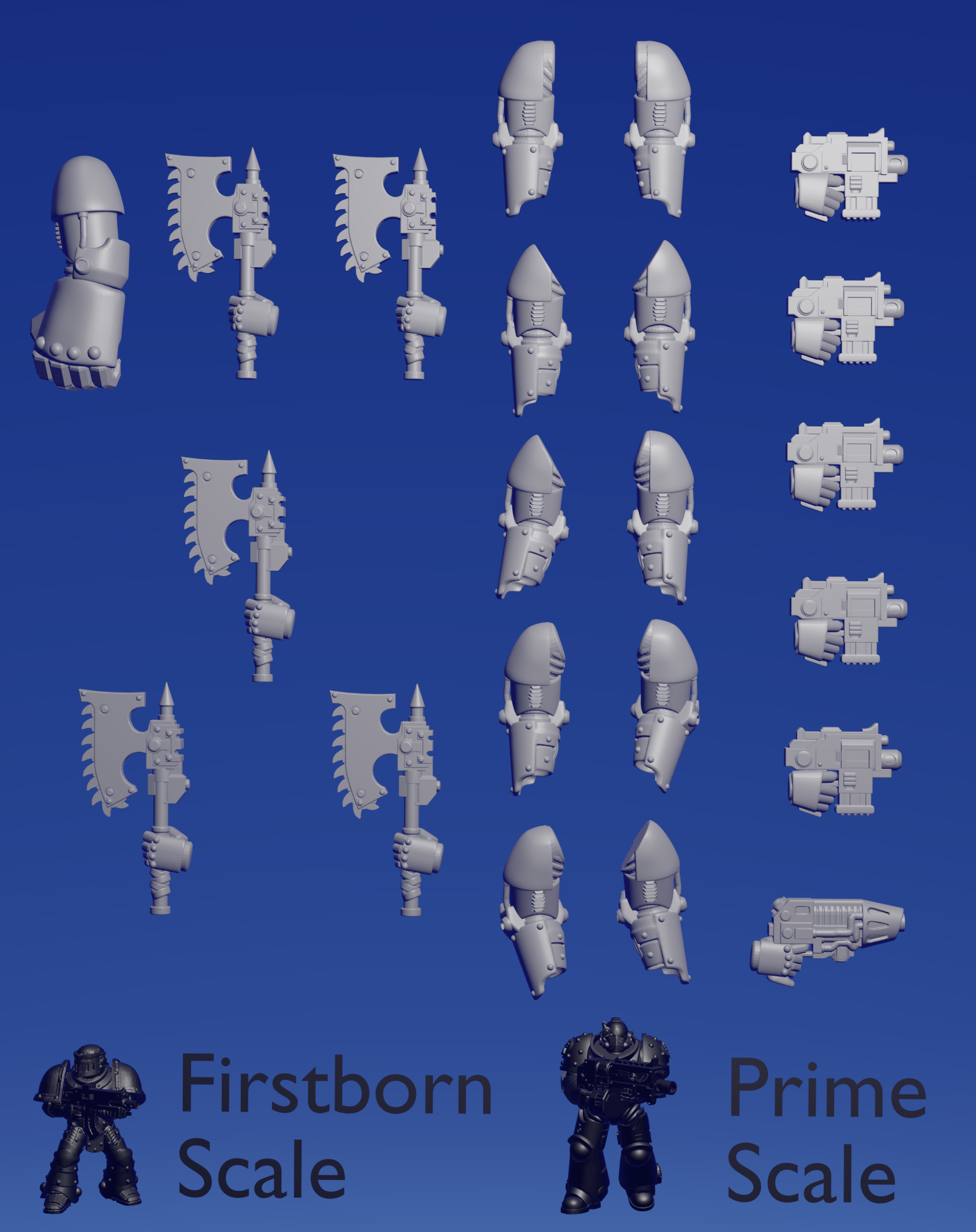 M4 Assault Arms - chainaxe ~  Helforged Minis image 0
