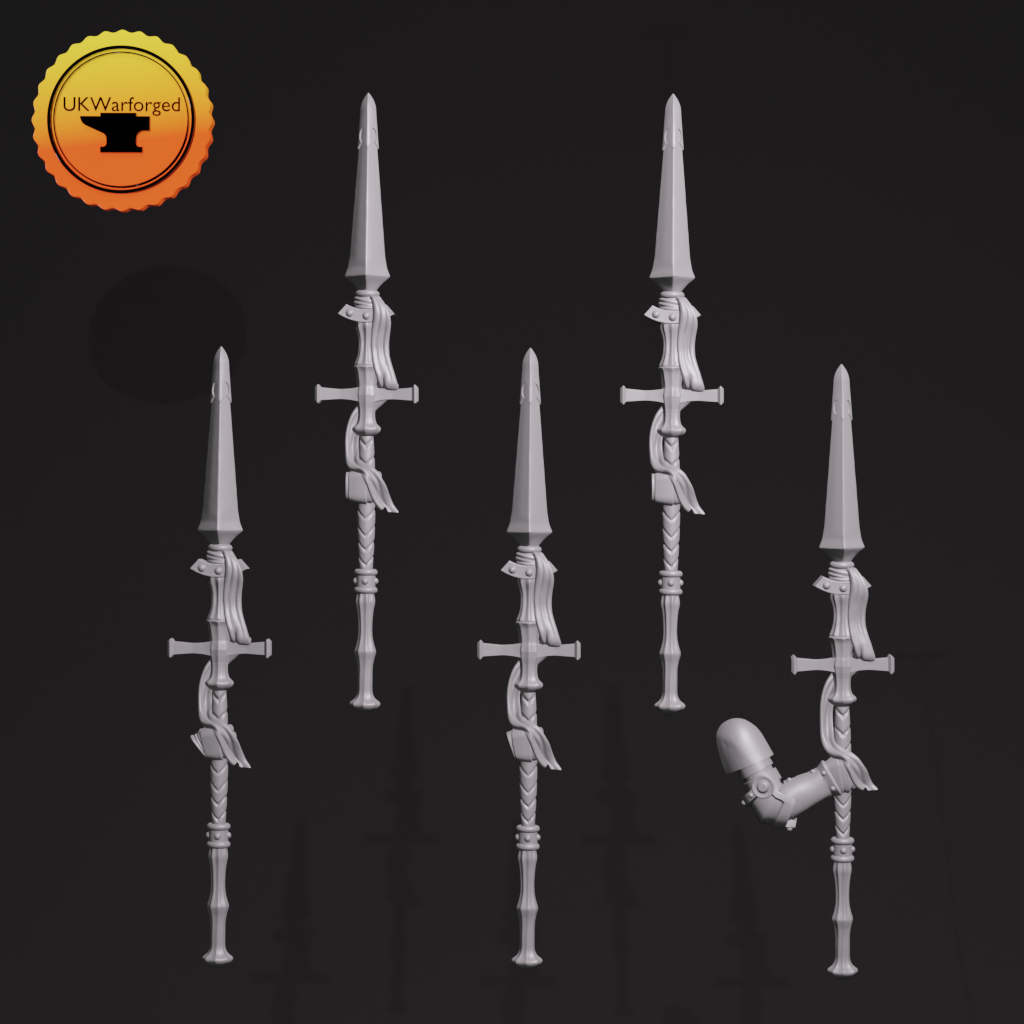 Right power lances x 5 ~  Greytide Studio image 0