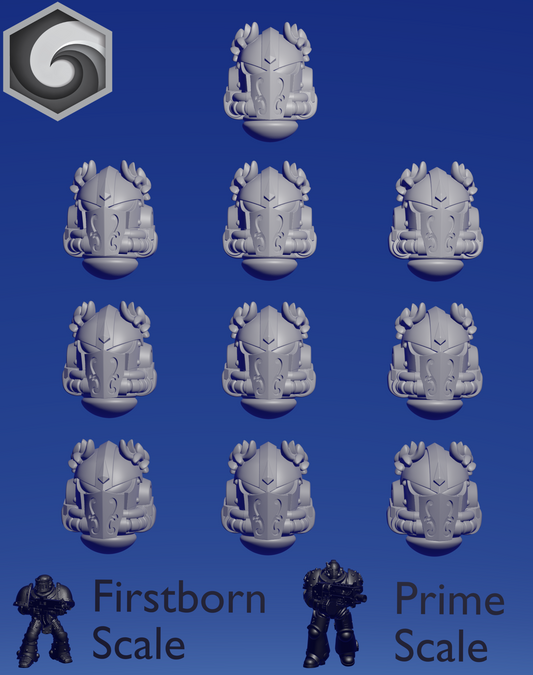 Crimson Lords Helmet M x 10 ~  Greytide Studio image 0