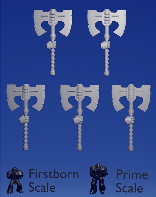 Right Power Greataxe x 5 ~  Helforged Minis image 0