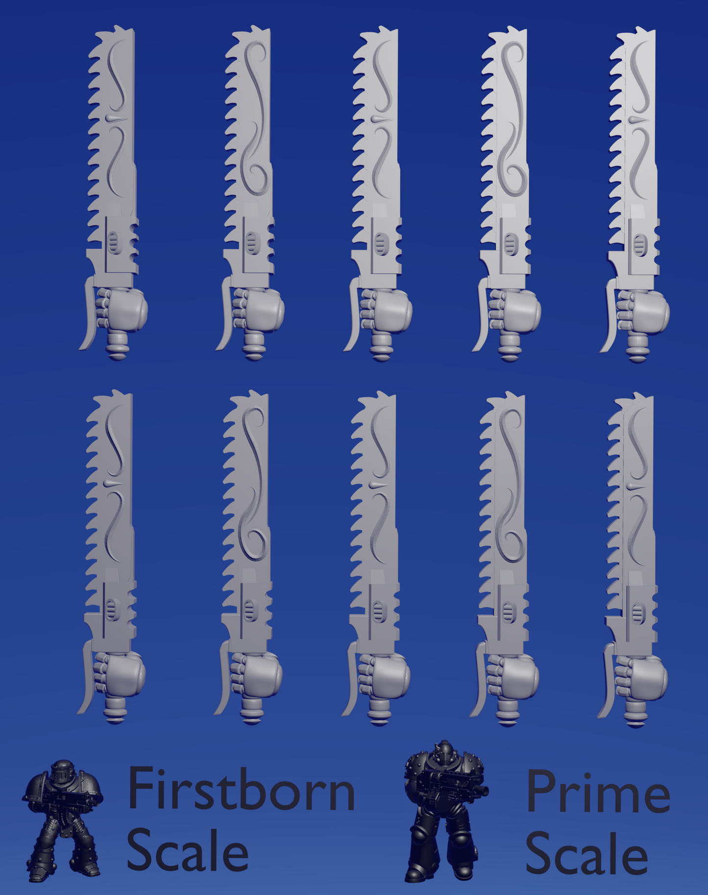 Blood Knight Chainsword :left hand: x 10 ~  Riconeid image 0