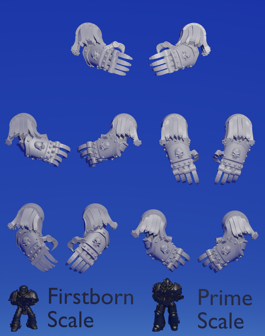 Heavy Armour - power claws x 10 ~  Helforged Minis image 0