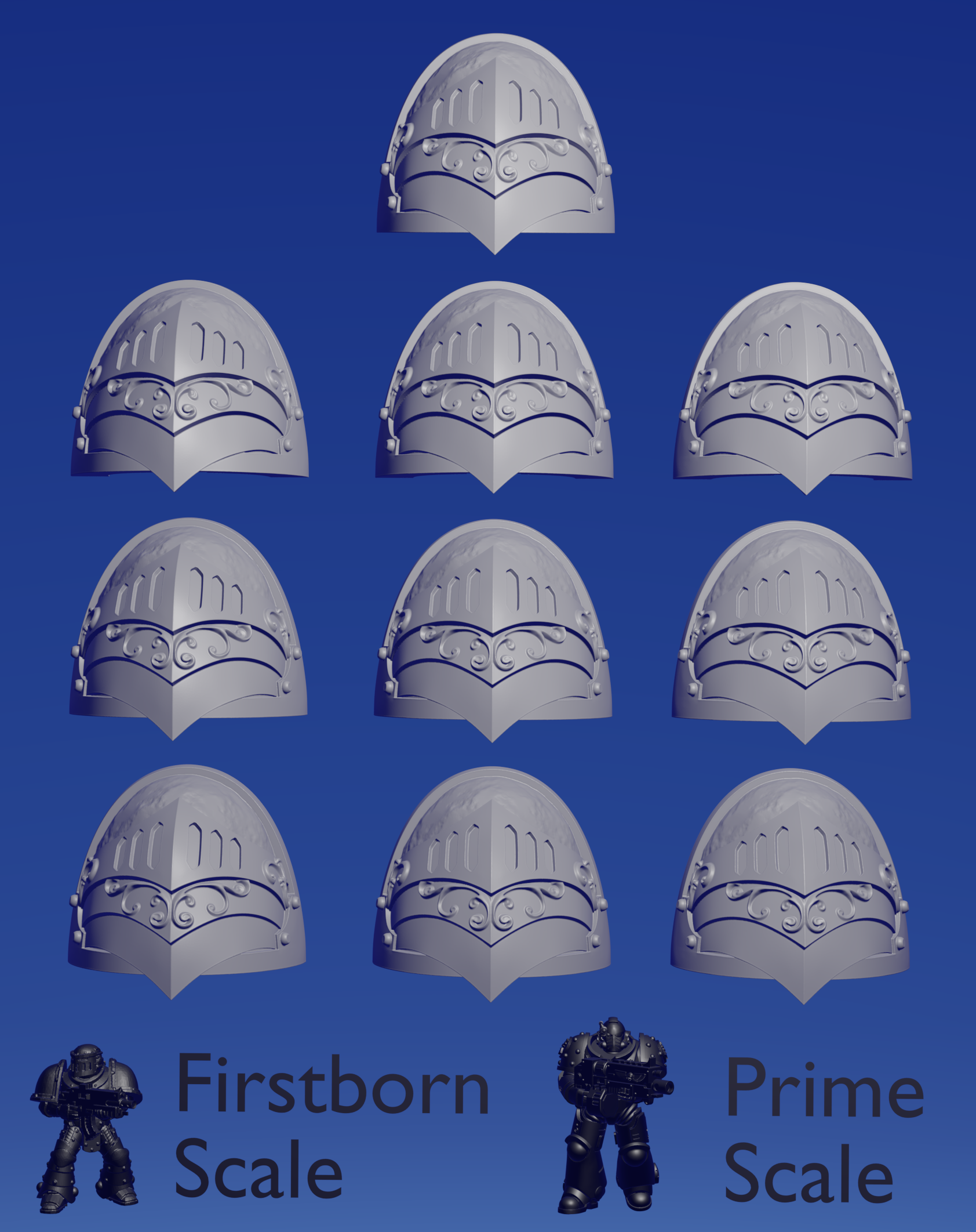 Knightly Shoulderpad D x 10 ~  Marta Punkgirl image 0