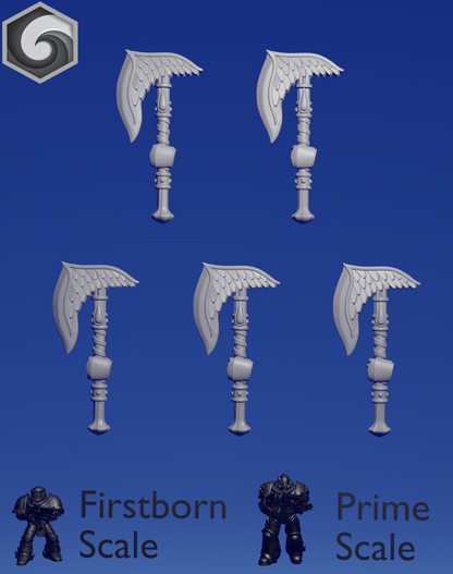 Crimson Lords Power Axe A x 5 ~  Greytide Studio image 2