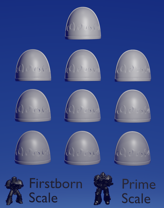 Flaming Shoulderpad x 10 ~ Hydra Workshop image 0