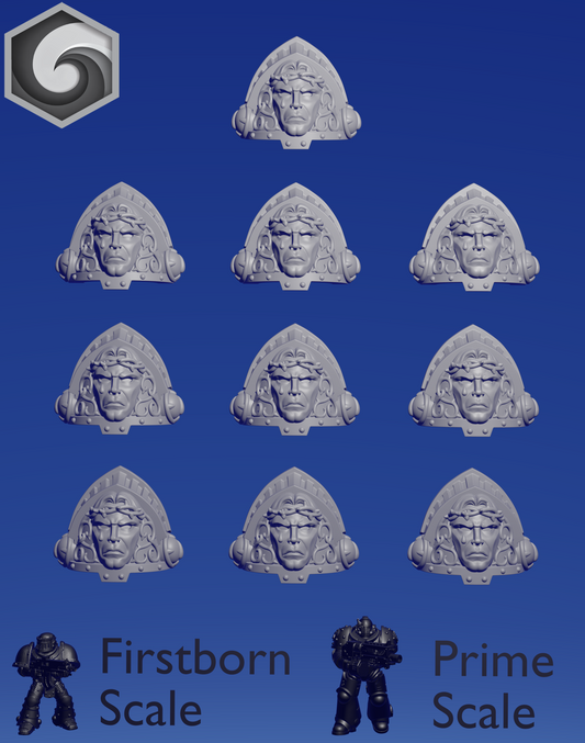 Crimson Lords Shoulderpad A x 10 ~  Greytide Studio image 0