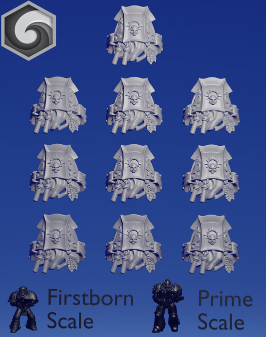 Crimson Lords Shoulderpad J x 10 ~  Greytide Studio image 0