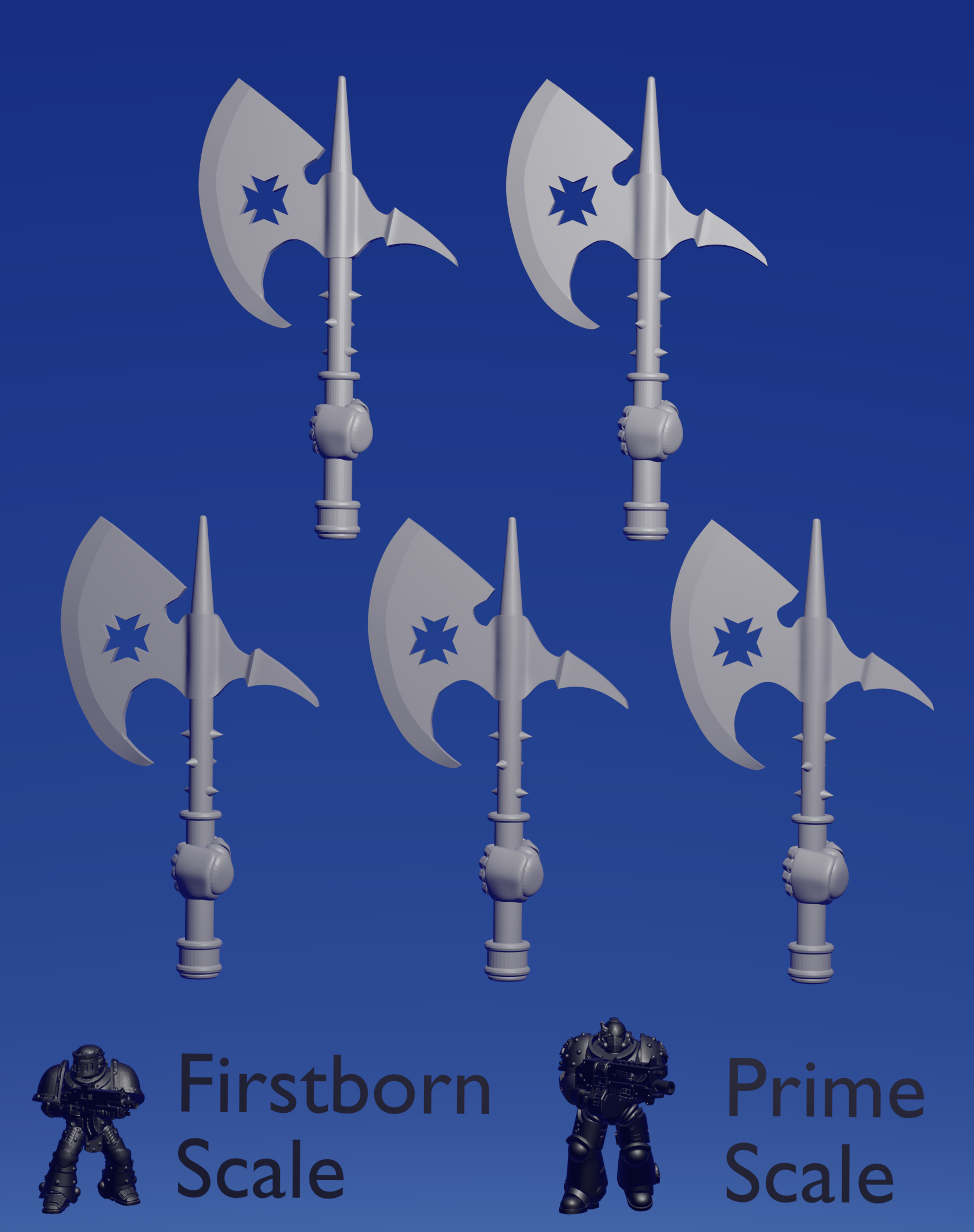 Templar Knight Power Axe :left: x 5 ~  Riconeid image 0