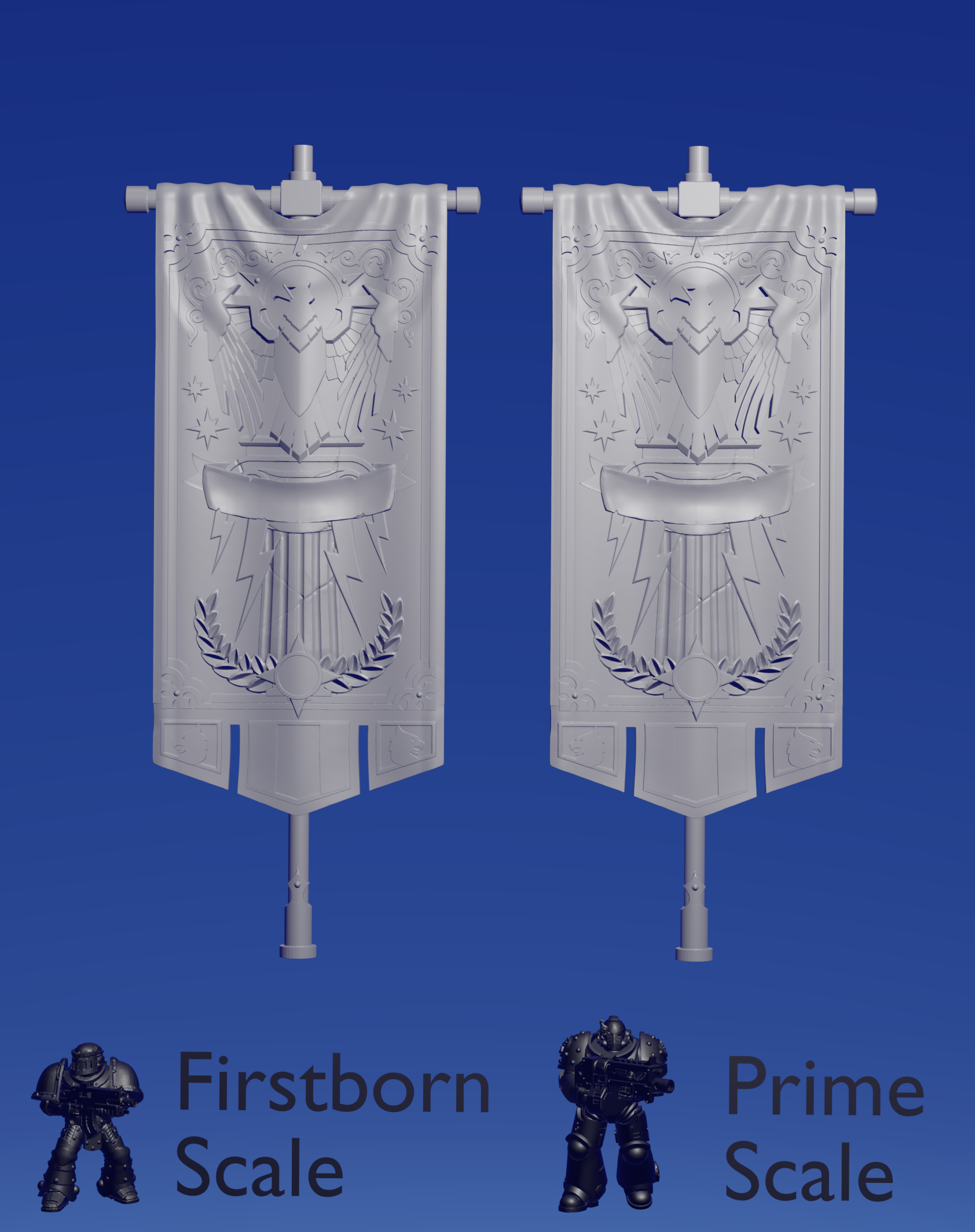 Ultra Knight War Banner x 2 ~  Hydra Workshop image 0