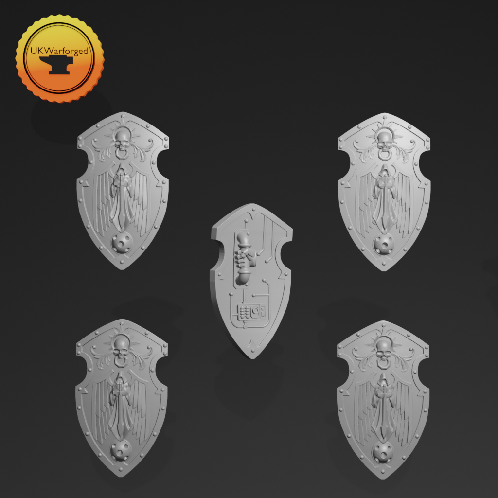 Heavy Armour - Terminator Shield B x 5 ~  Greytide Studio image 0