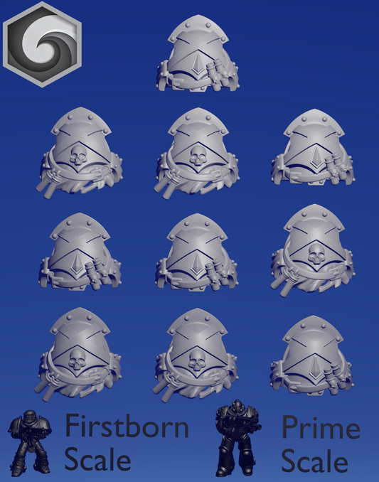 Crimson Lords Shoulderpad G x 10 ~  Greytide Studio image 0