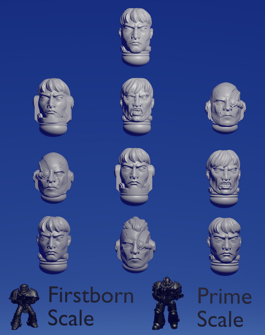Templar Knight Heads x 10 ~ Marta Punkgirl image 0