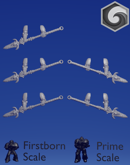 Primal Hound Two-Handed Spears x 5 ~  Greytide Studio image 0