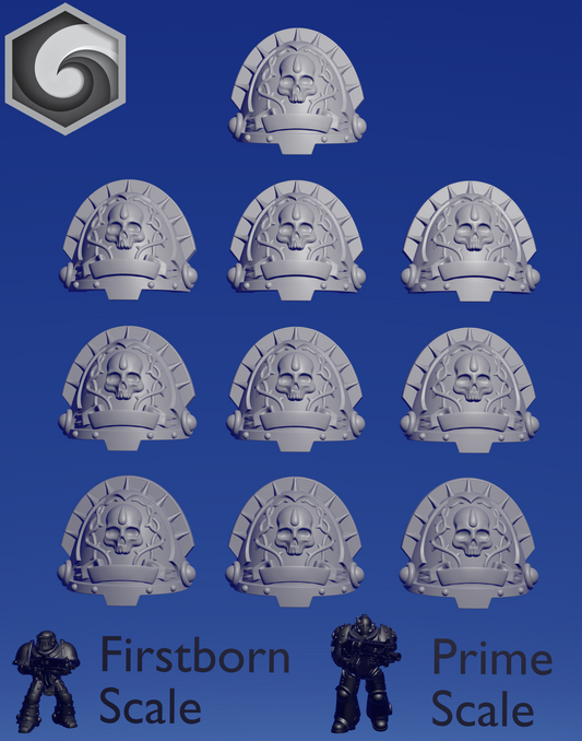 Crimson Lords Shoulderpad D x 10 ~  Greytide Studio image 0