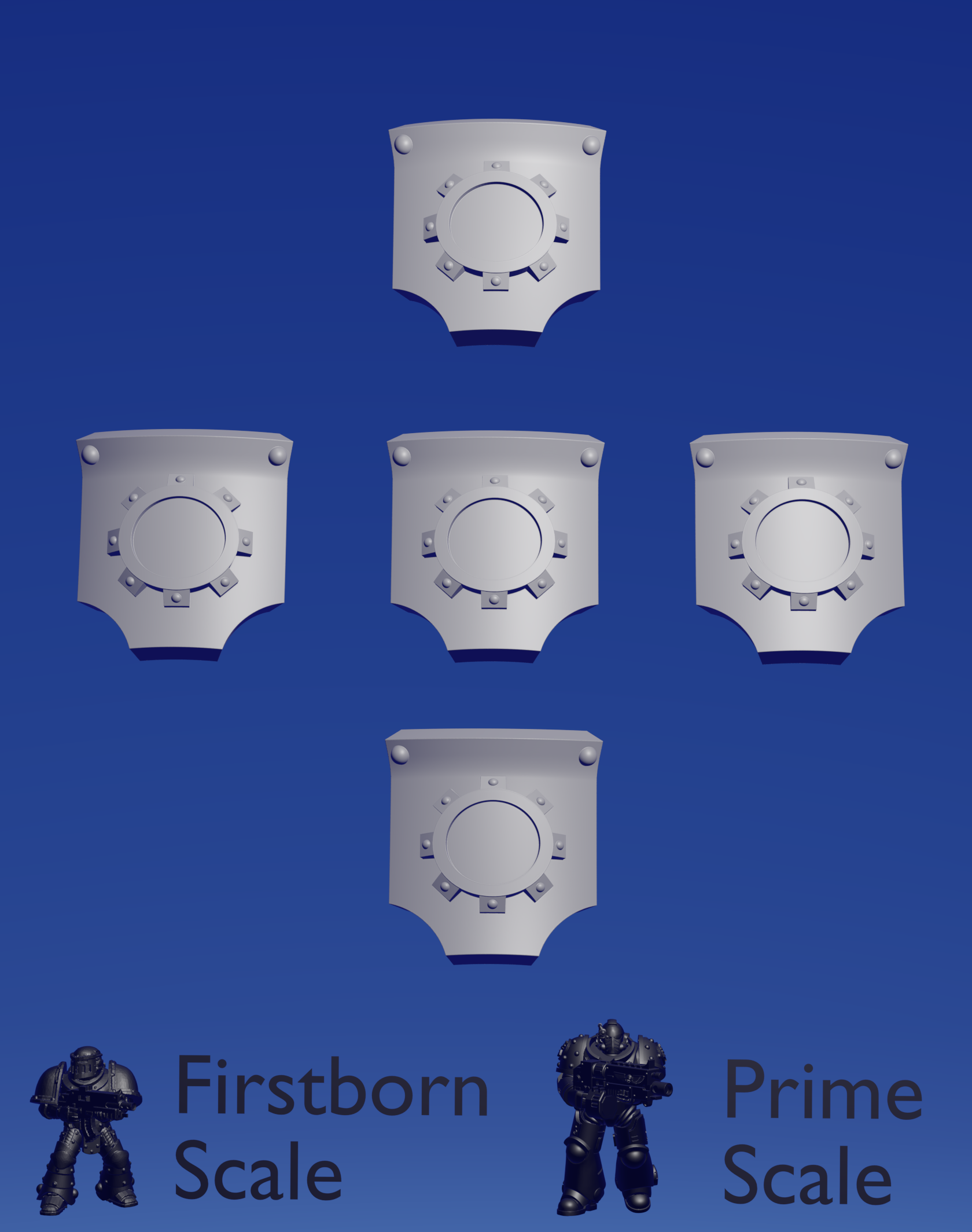 Iron Knight Tilting Shield x 5 ~  Marta Punkgirl image 0