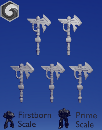 Crimson Lords Power Axe E x 5 ~  Greytide Studio image 1