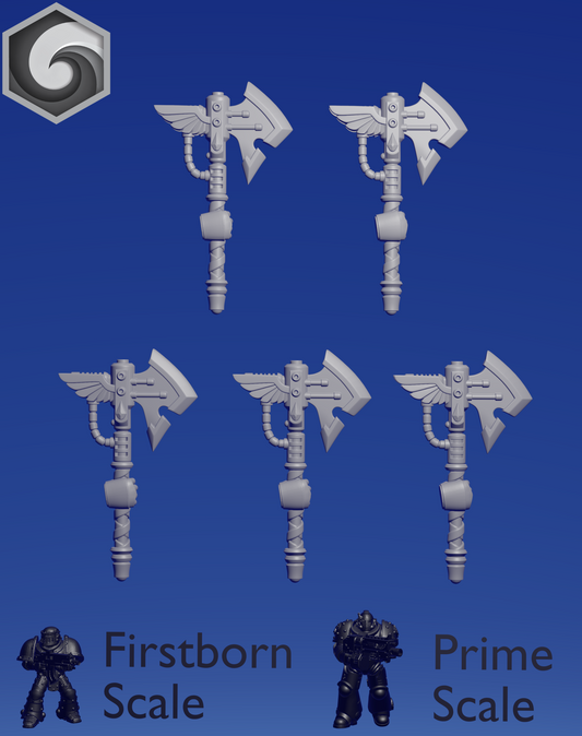 Crimson Lords Power Axe E x 5 ~  Greytide Studio image 1