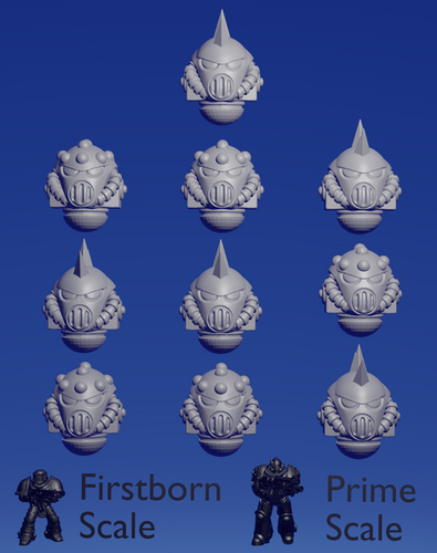 Cacophony Helmet A x 10 ~  Helforged Minis | UKWarforged