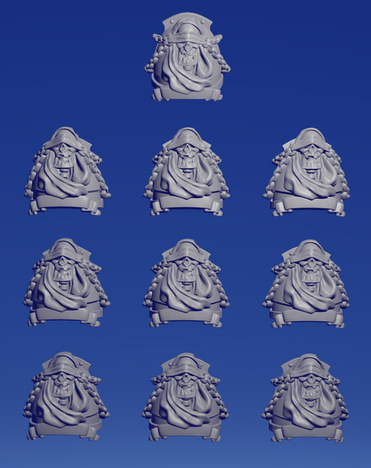 Shoulderpad L x 10 ~  Greytide Studio