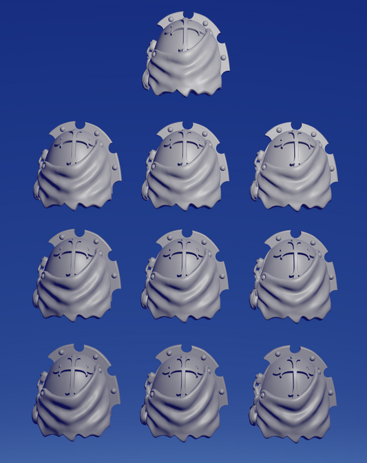 Shoulderpad O x 10 ~  Greytide Studio