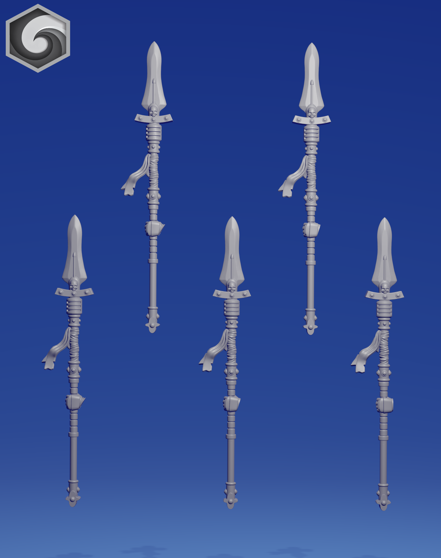 Left power spear x 5 ~  Greytide Studio