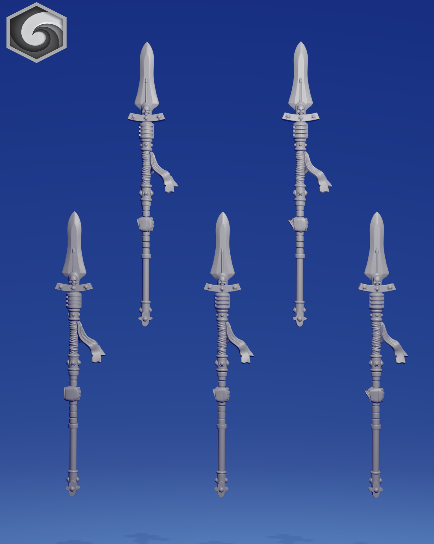 Right power spear x 5 ~  Greytide Studio